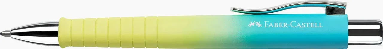 Ручка кулькова Poly BALL ХВ автомат Summer Sunrise ХВ, синя, 241109 Faber-Castell 1
