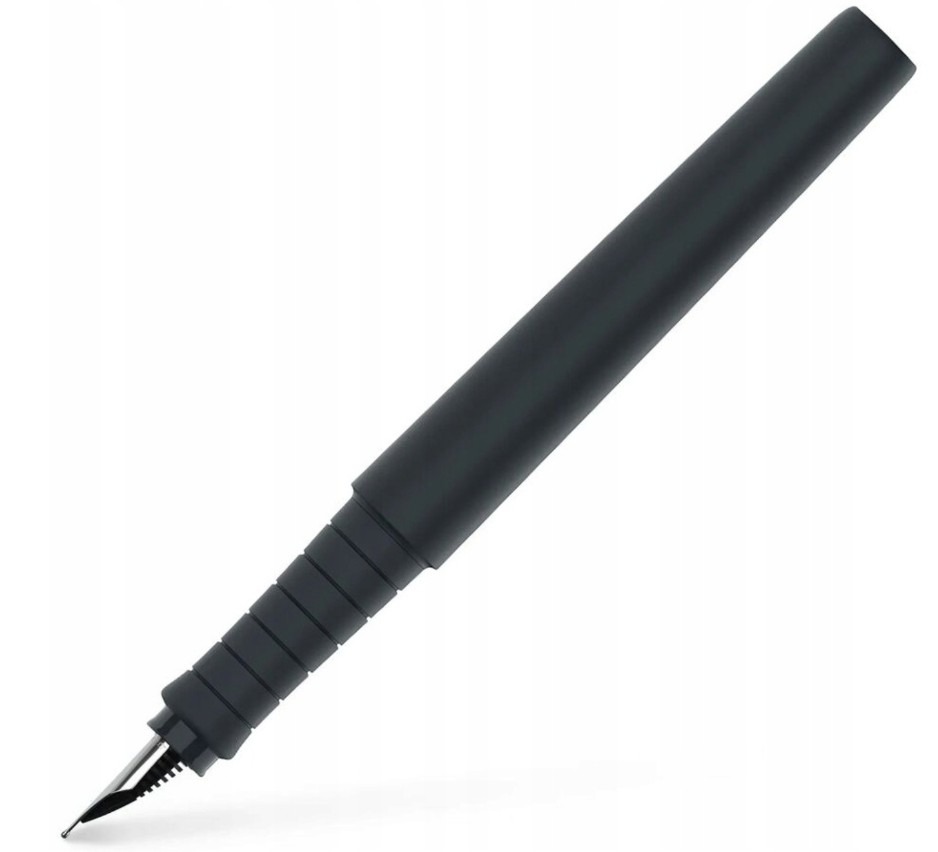 Ручка пір`яна Poly Pen F Black, 241006 Faber-Castell