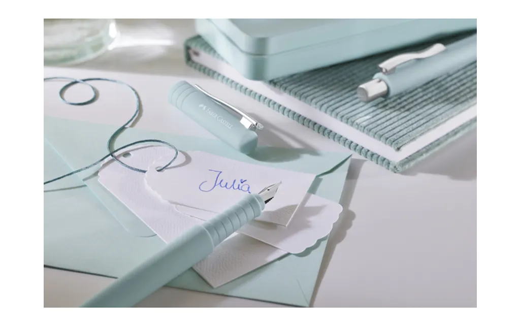 Ручка пір`яна Poly Pen F Caribic Blue, 241011 Faber-Castell 2