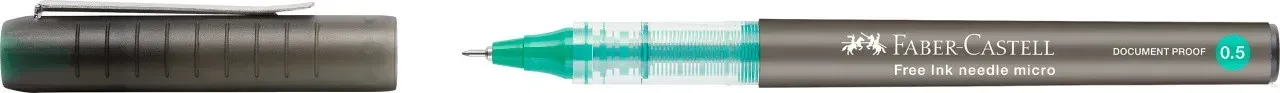 Ручка-ролер Free Inc 0,5 мм, зелений ігольчатий, 348604 Faber-Castell 2