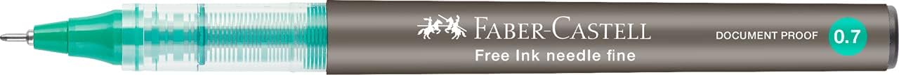 Ручка-ролер Free Inc 0,7 мм, зелений ігольчатий, 348263 Faber-Castell 2