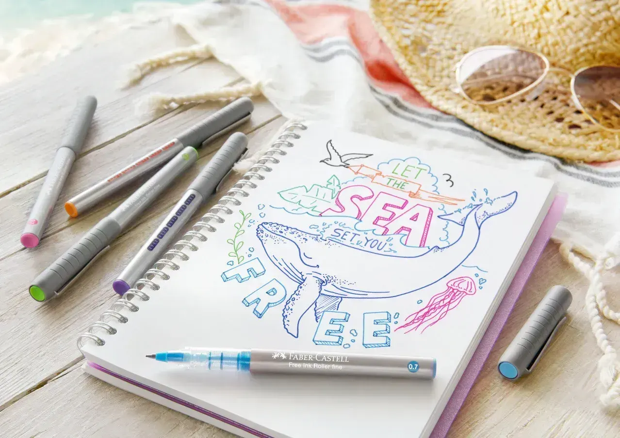 Ручка-ролер Free Inc 0,7 мм, зелений, 348163 Faber-Castell 2