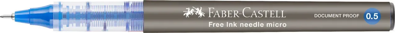 Ручка-ролер Free Ink Needle 0,5 мм синя, 348601 Faber-Castell 1