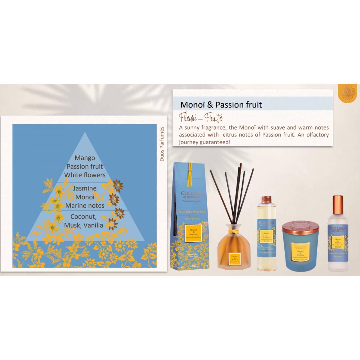 Саше ароматическое "Монои и Плод страсти" Collines de Provence, C2814MPA 1