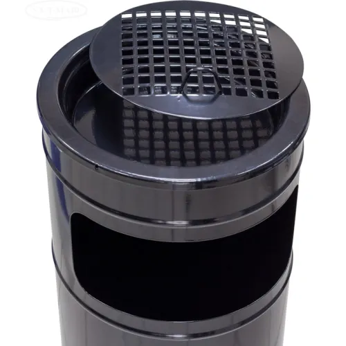 Урна попільниця напольна 30 л, чорна, метал, Malboro1, Україна 1