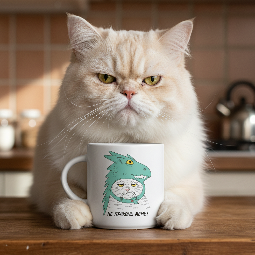 Чашка "Кот-дракон", orner-2246 1
