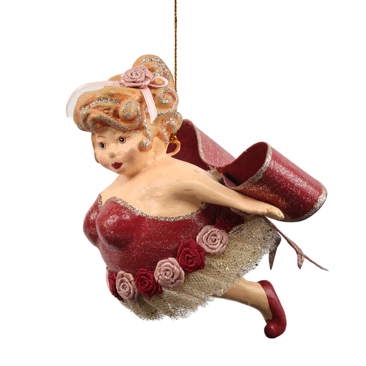 Подвеска новогодняя Круглолицая дворецкая дама 13 см (3 вида в ассортименте), B 96507 ТМ "GOODWILL"