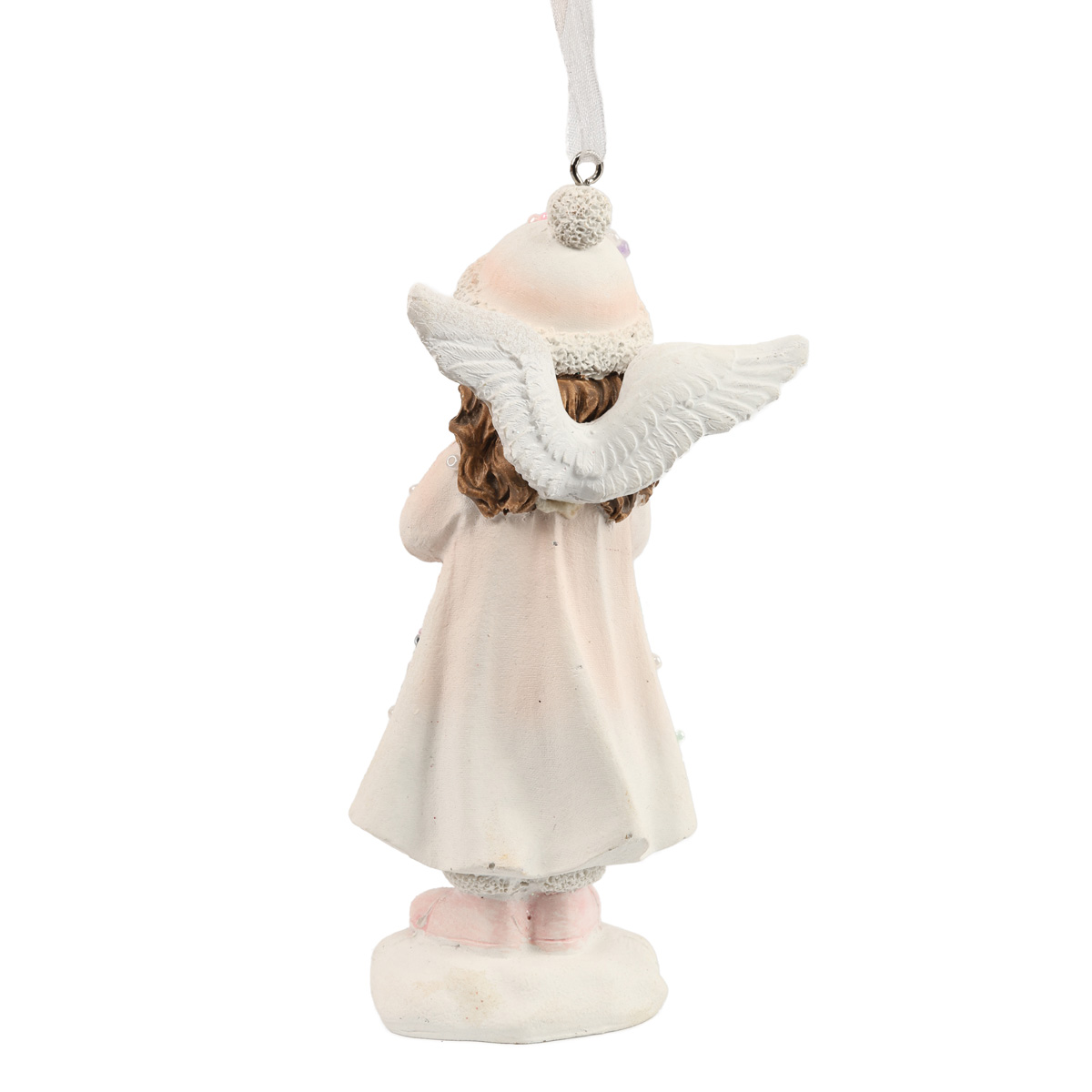 Подвеска декоративная "Ангелочек" 13 см, бело-розовый, 707-257 1