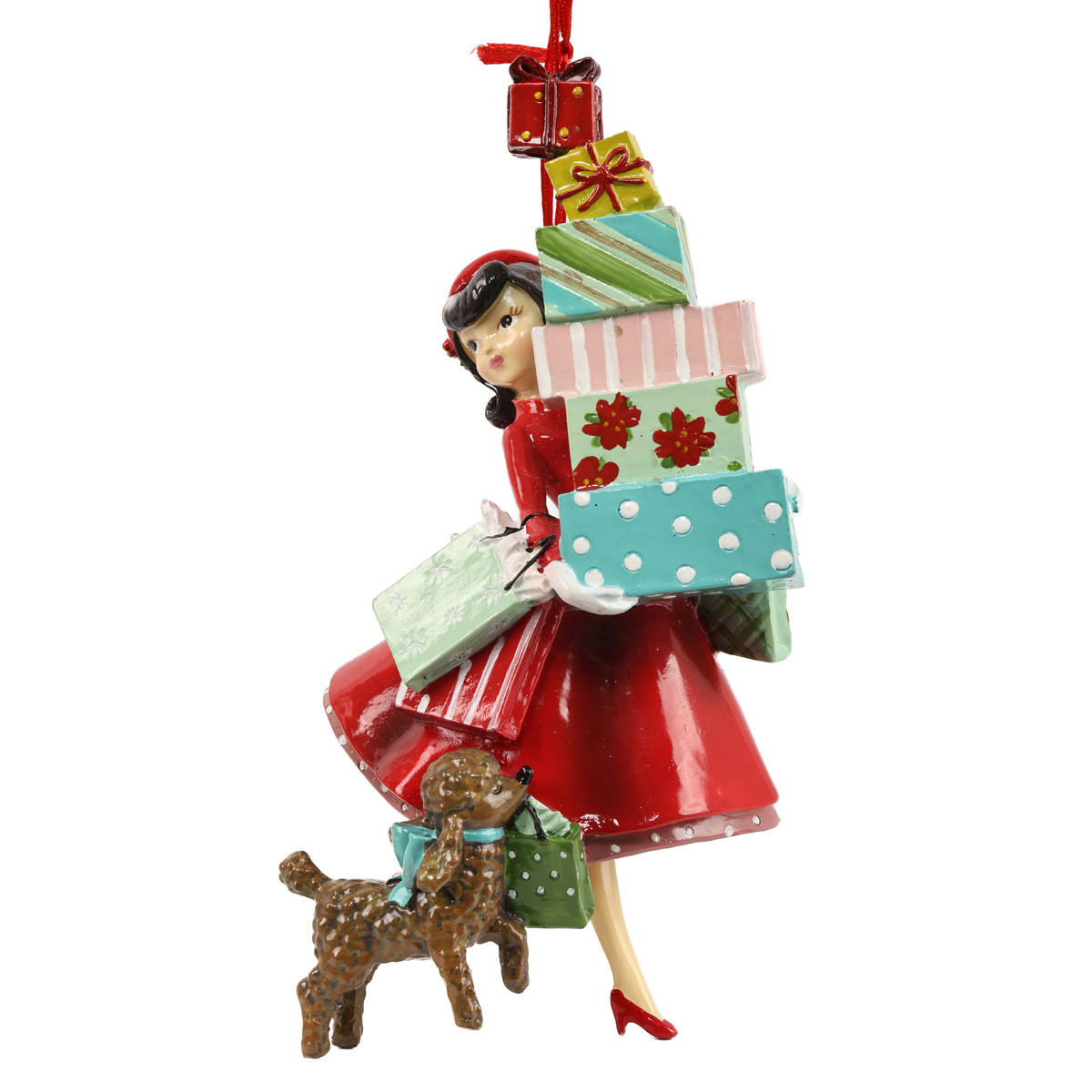 Фигурка декоративная на подвесе "Время подарков" 17,5 см, 208-301