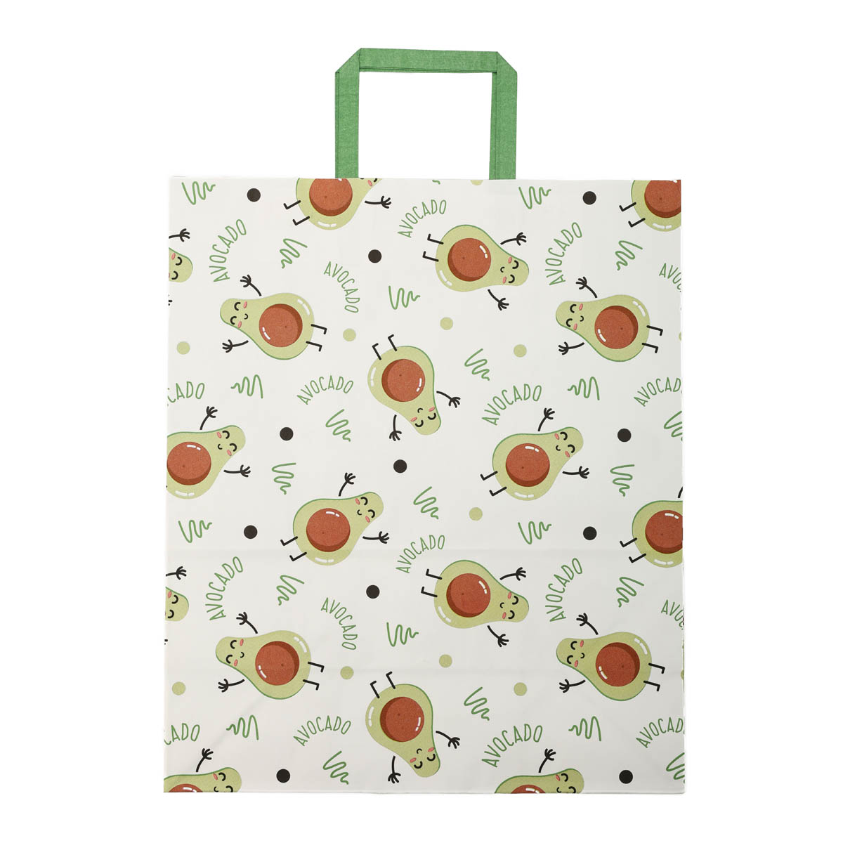 Пакет бумажный с ручками Крафт белый 320х150х380 4