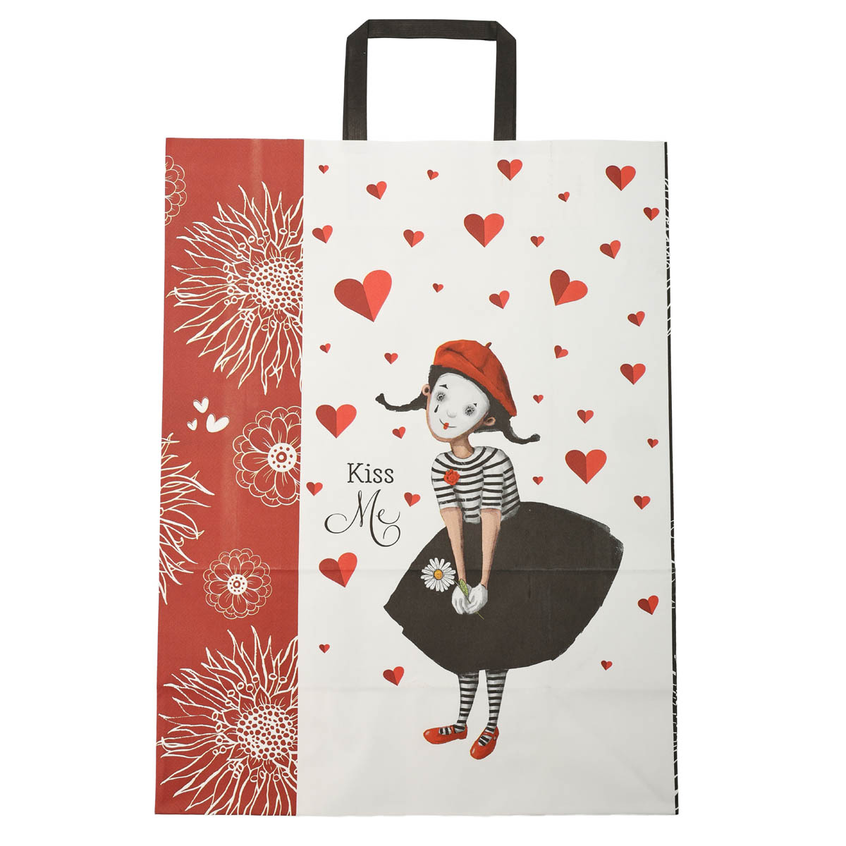 Пакет бумажный с ручками Крафт белый 320х150х420 2