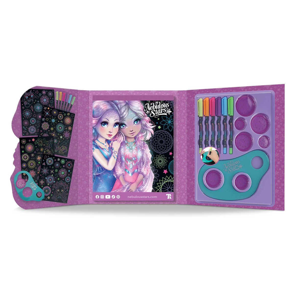 Набор для творчества Nebulous Stars - Скетчбук: Звездный спирограф, 11383 1