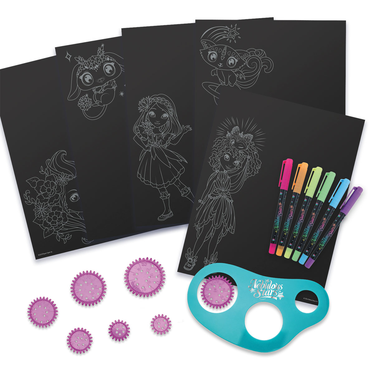 Набор для творчества Nebulous Stars - Скетчбук: Звездный спирограф, 11383 2