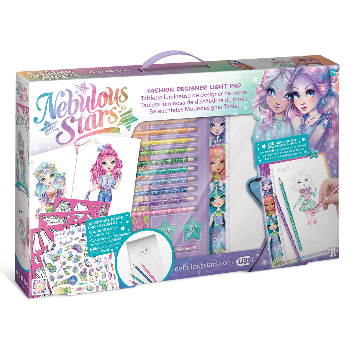 Набор для творчества со световым планшетом Nebulous Stars - Мода туманных звезд, 11214