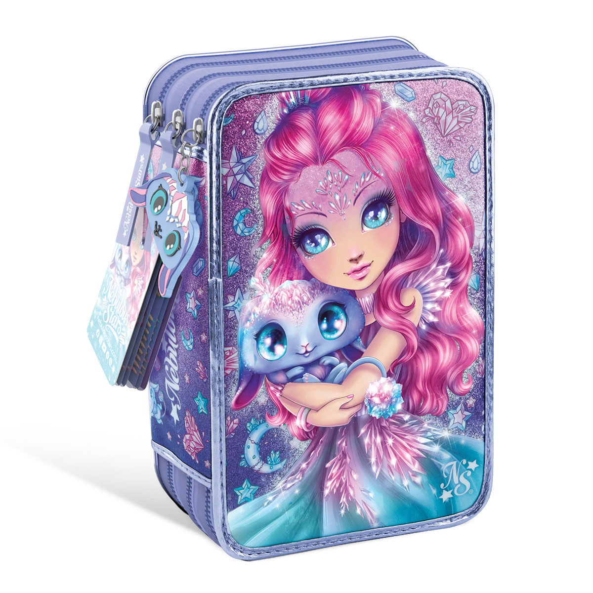 Потрійний пенал з наповненням Nebulous Stars - Кристалія, 12609