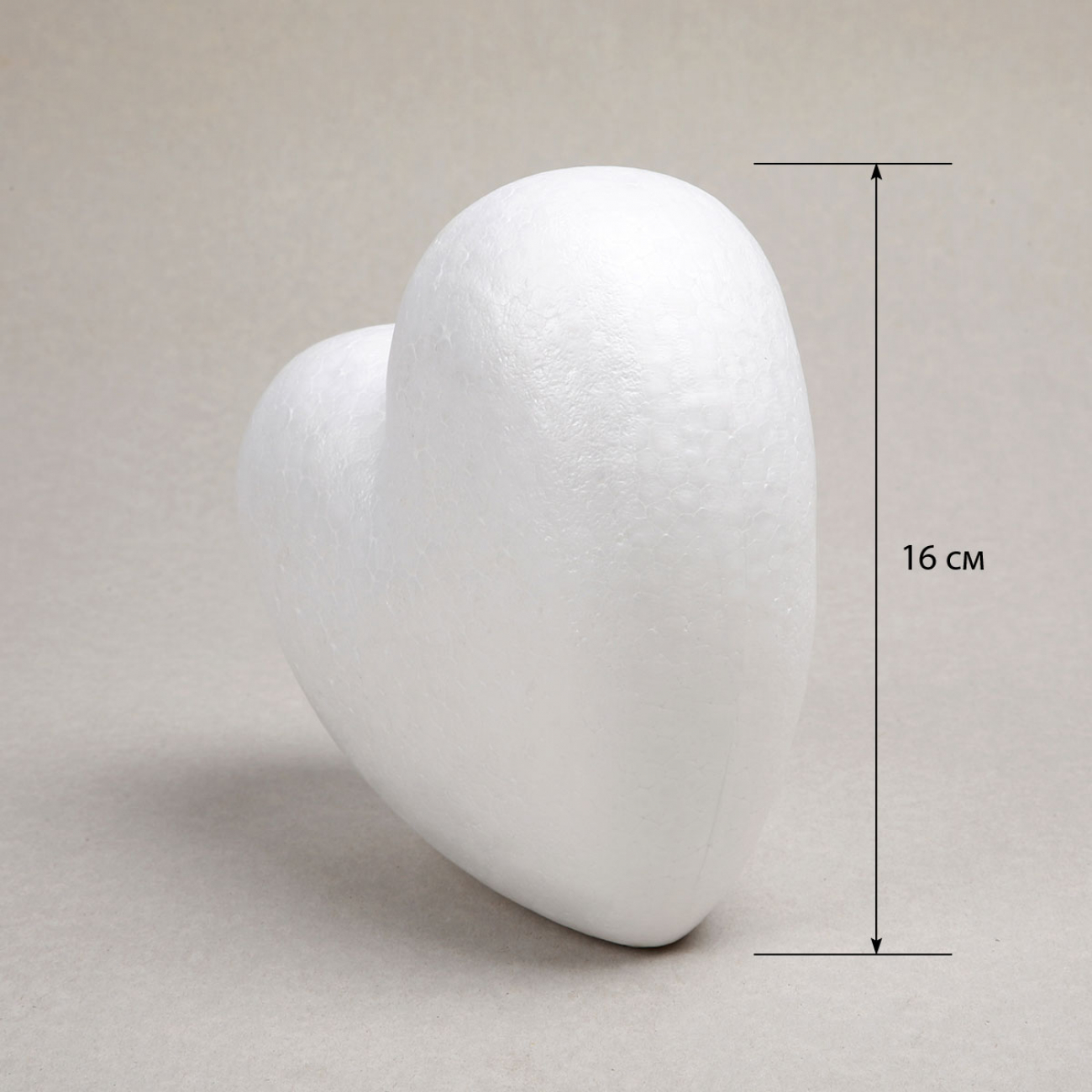 Пенопластовая заготовка SANTI «Сердце» 1 шт/уп., 15 см, 743116 1