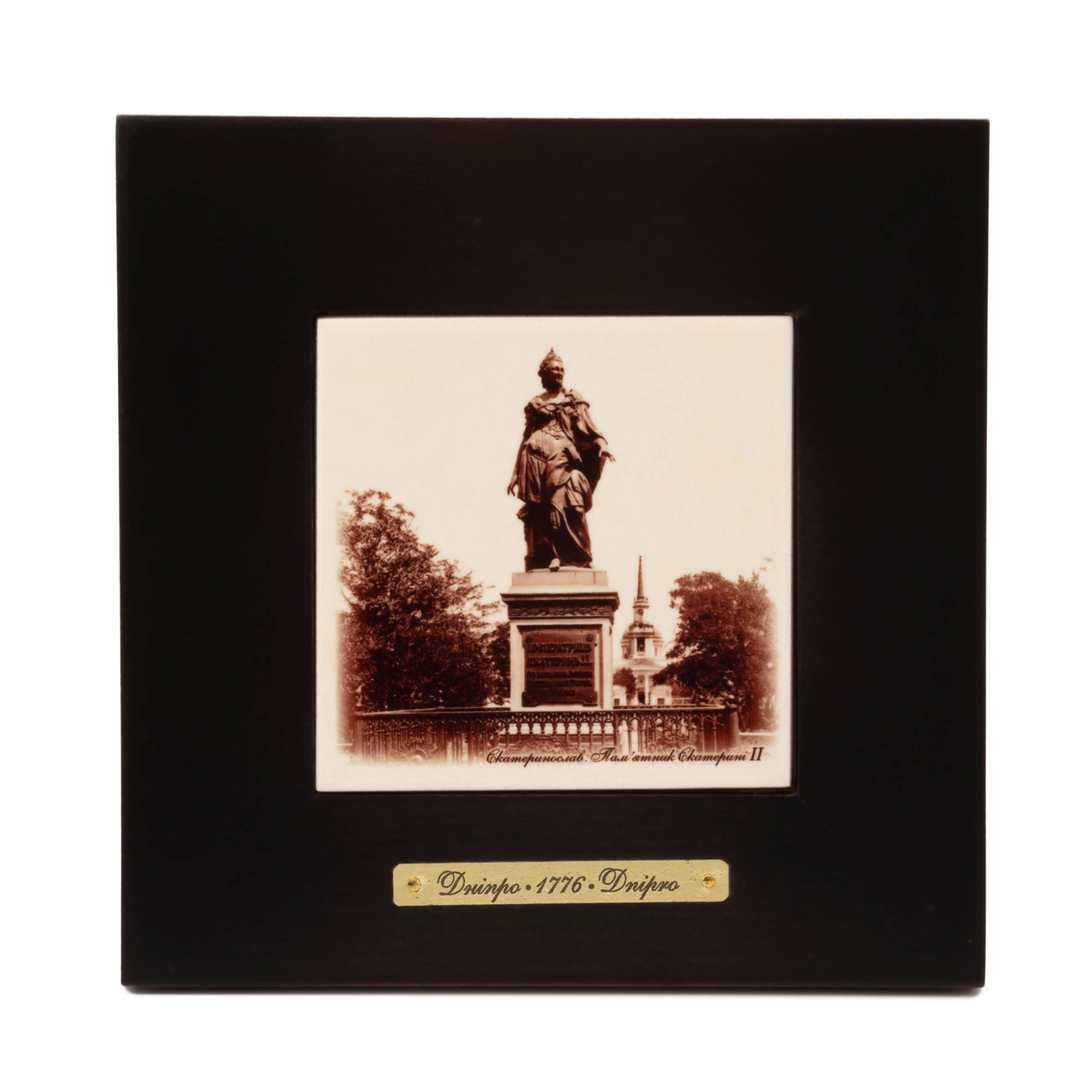 Картина-кераміка 20*20 см в натуральному дереві, велика