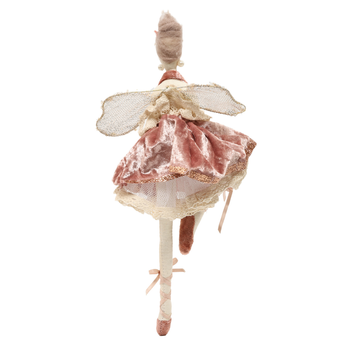 Підвіска новорічна Дівчинка-янгол 30 см рожева, 9765752 ТМ "A&G" 3