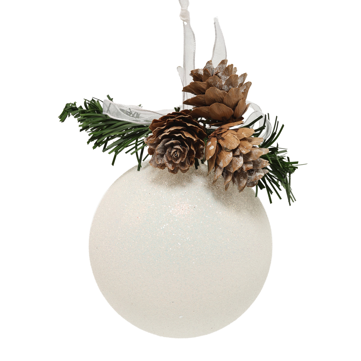 Ёлочное украшение Шар снежный "Рождественская ёлка" 8,5 см с ароматом (в подарочной упаковке), 99701