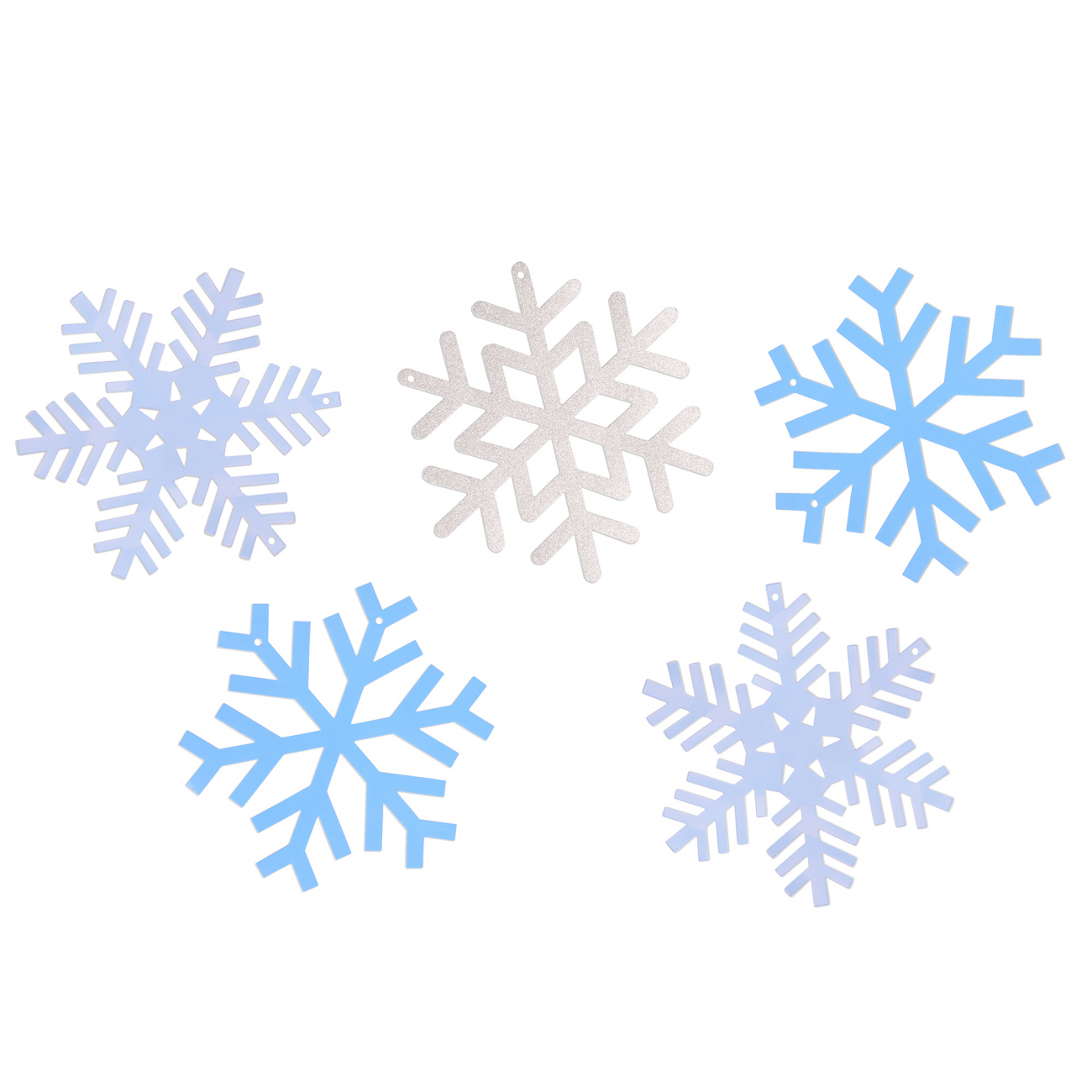 Гірлянда пап. фігурна Yes! Fun "Сніжинки" 10 фігурок, 3 м, гліттер, 974924 1