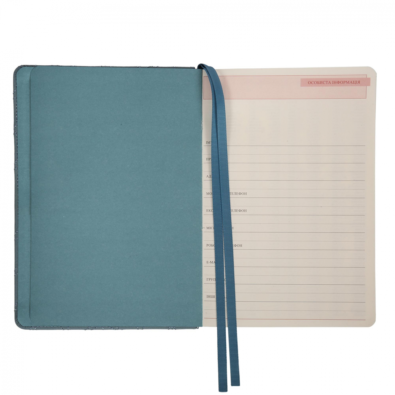 Дневник А5 недатированный "Vibe", твердый, дымчато-голубой, 320 страниц, 252697, Leo Planner 4