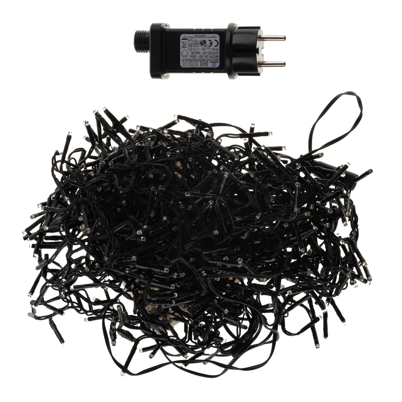 Гирлянда светодиодная подвина LED Кластер 1800 ламп, 9 м, черная проволока, 11802 ТМ "Floristik" 2