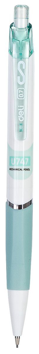 Олiвець механічний 0,7 мм, мiкс, Linfini резиновий грип з ласт. Deli EU747, 84273 2