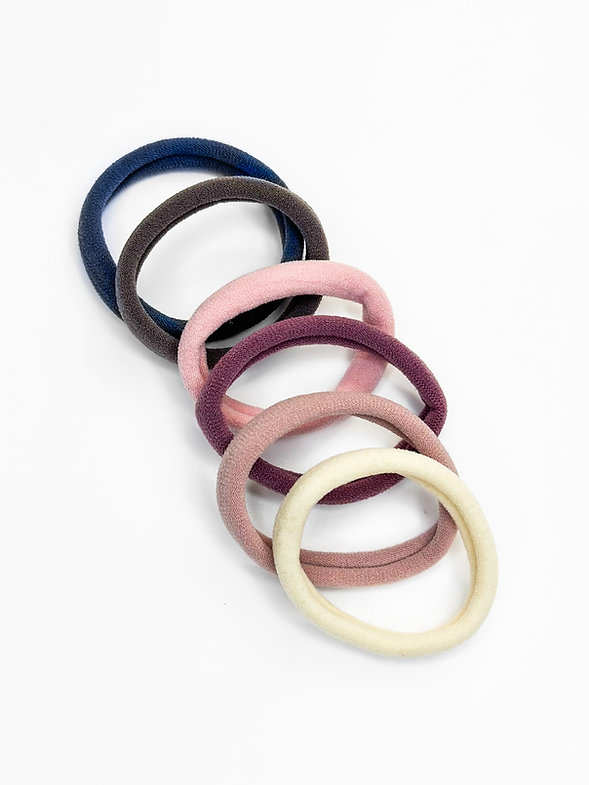 Набор резинок для волос разноцветные бесшовные из 6 шт, N011 1