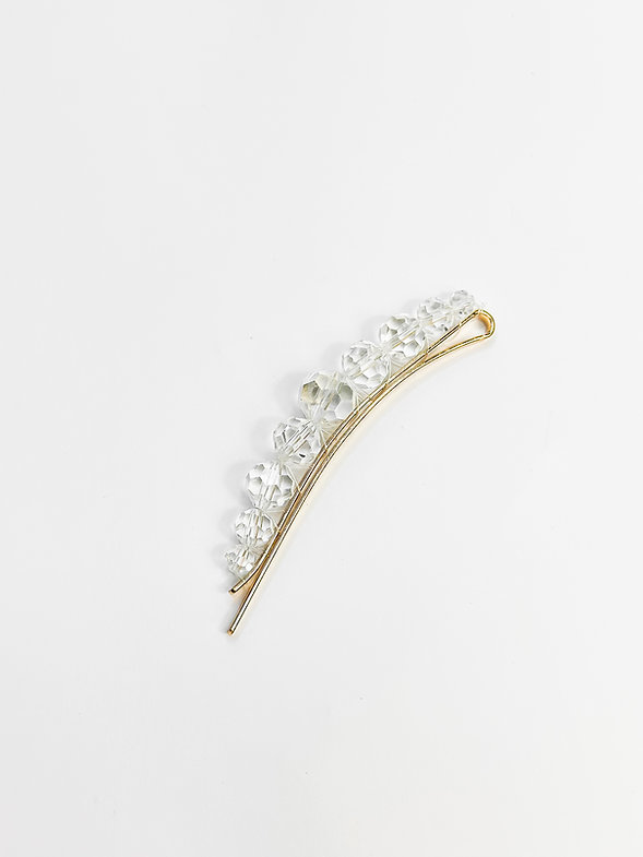 Невидимка кришталева срібло 9см, G20H286-2