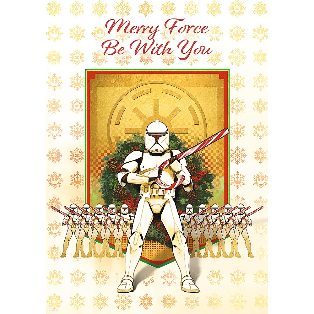 Пазл - "1000 Премиум Плюс" - XMAS: Веселый десант клонов, Lucasfilm Star Wars, 12086, Trefl 1