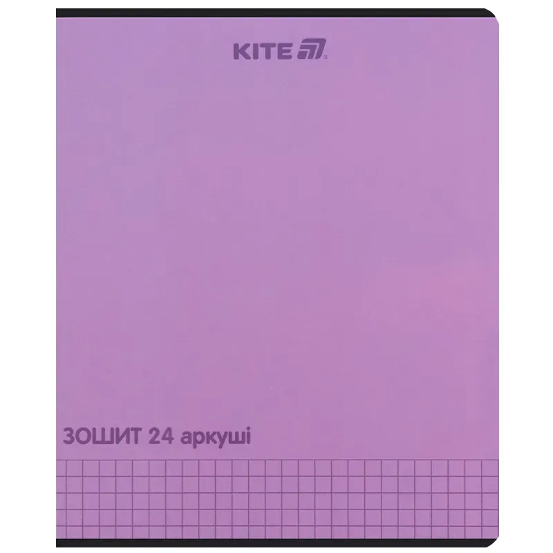 Зошит 24 арк., кл., софт тач + УФ лак, Kite One color, K25-238-2 6