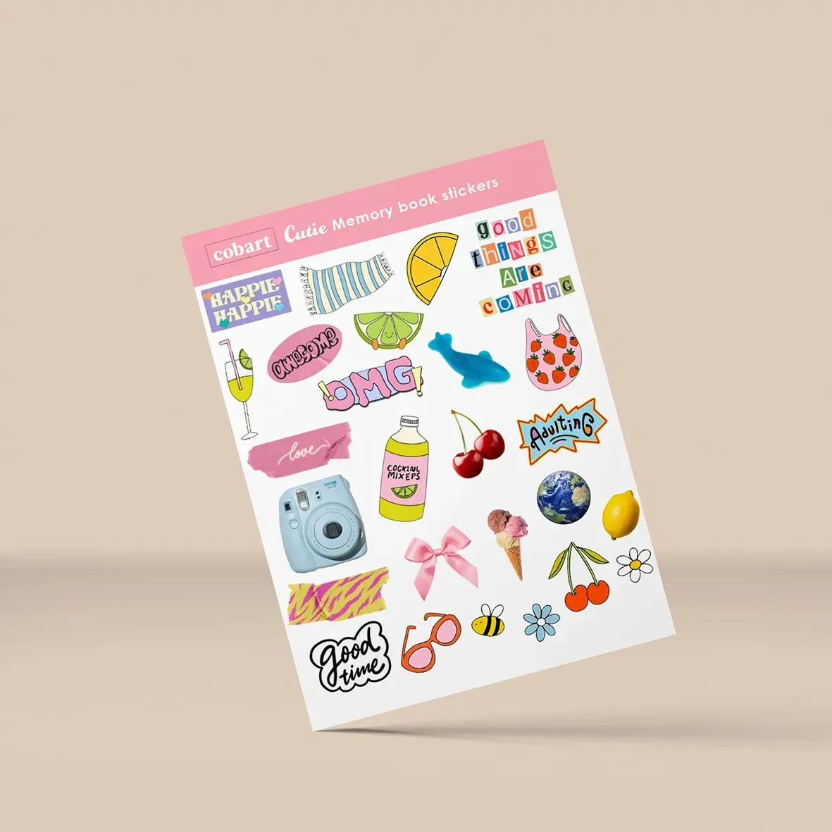 Стикеры для альбомов А5 "Cutie" Cobart, СS-VS-050