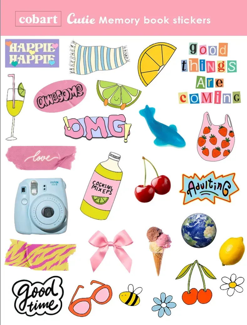 Стикеры для альбомов А5 "Cutie" Cobart, СS-VS-050 1