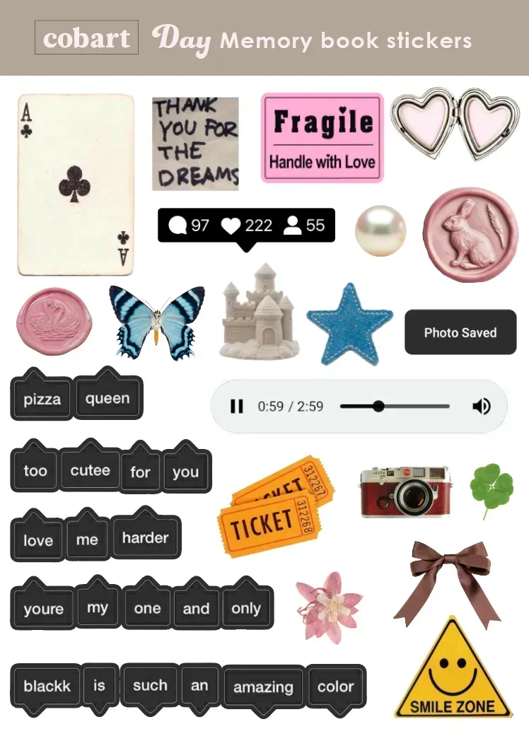 Стикеры для альбомов А5 "Day" Cobart, СS-VS-048 1