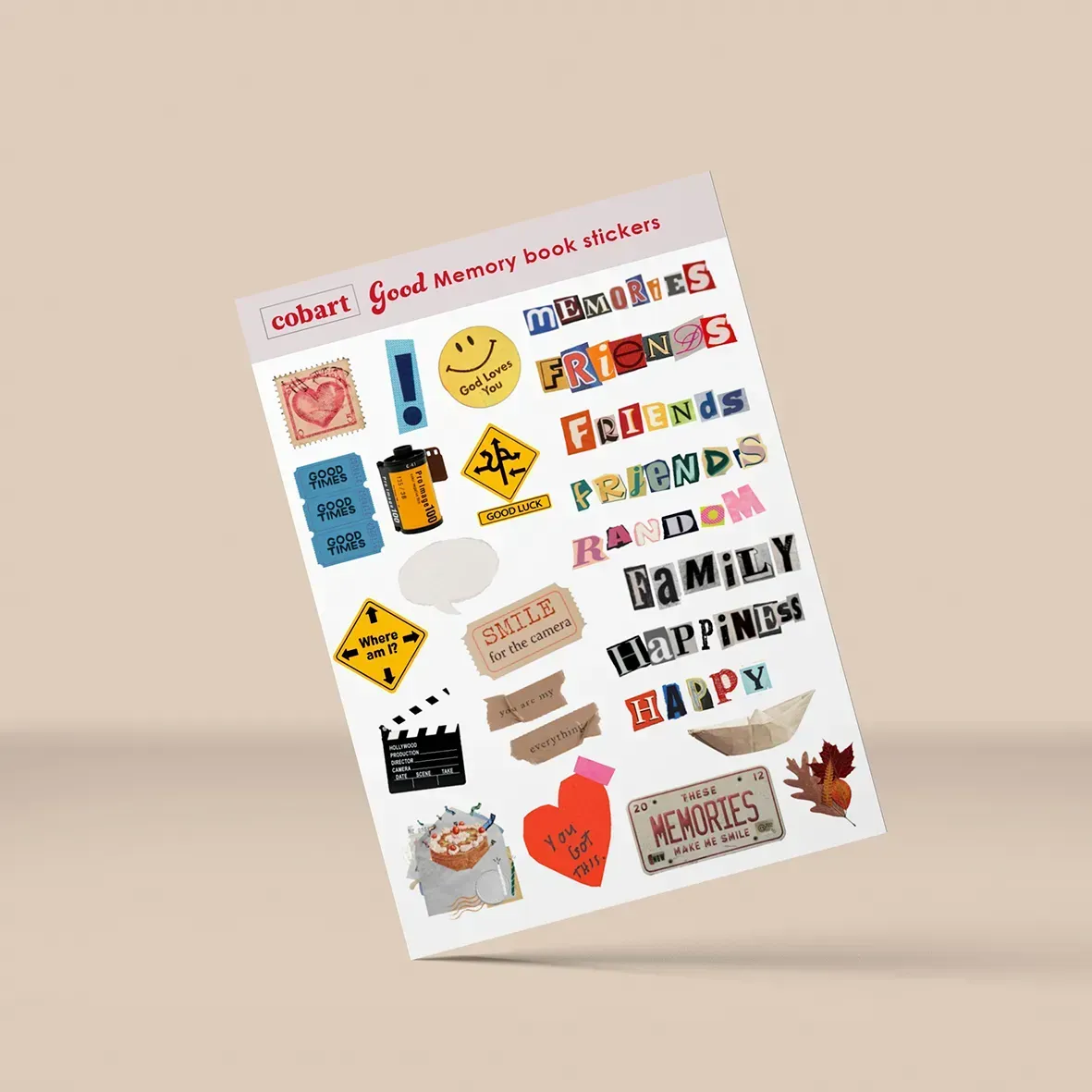 Стікери для альбомів А5 "Good" Cobart, СS-VS-049