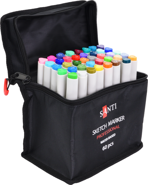 Набір маркерів акварельних "Santi", в сумці, 60 шт, 391104