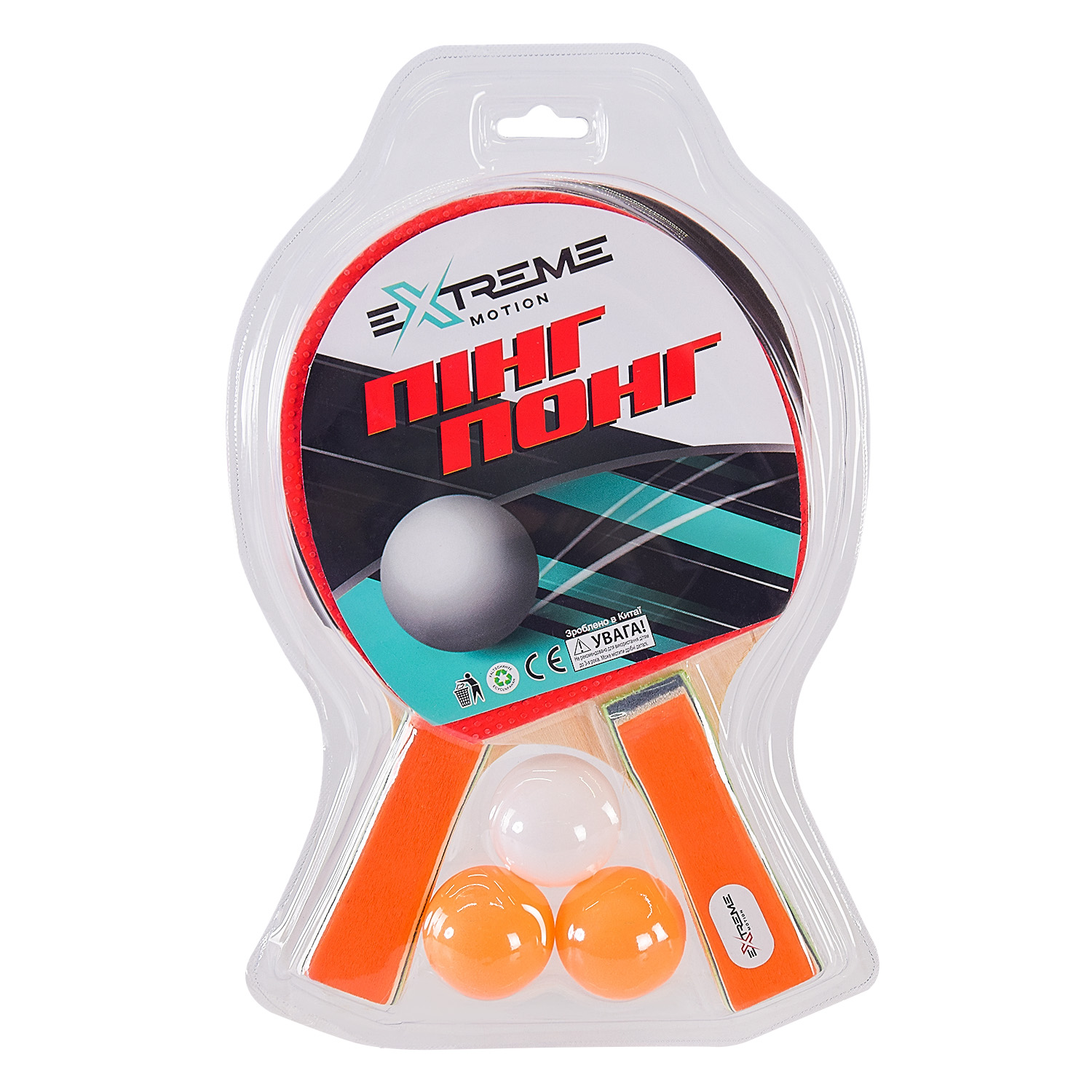 Теніс настільний: 2 ракетки, 3 м`ячика, TT24176