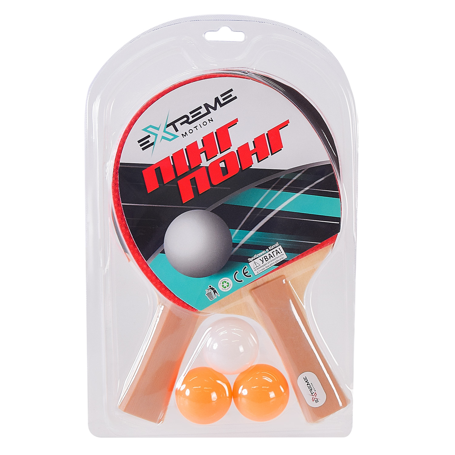 Теніс настільний: 2 ракетки, 3 м`ячики, TT24171