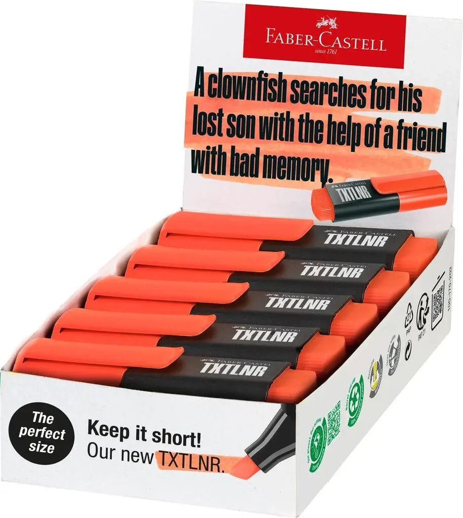 Мини-маркер Textliner Superflourescent, оранжевый, 154215 Faber-Castell 3