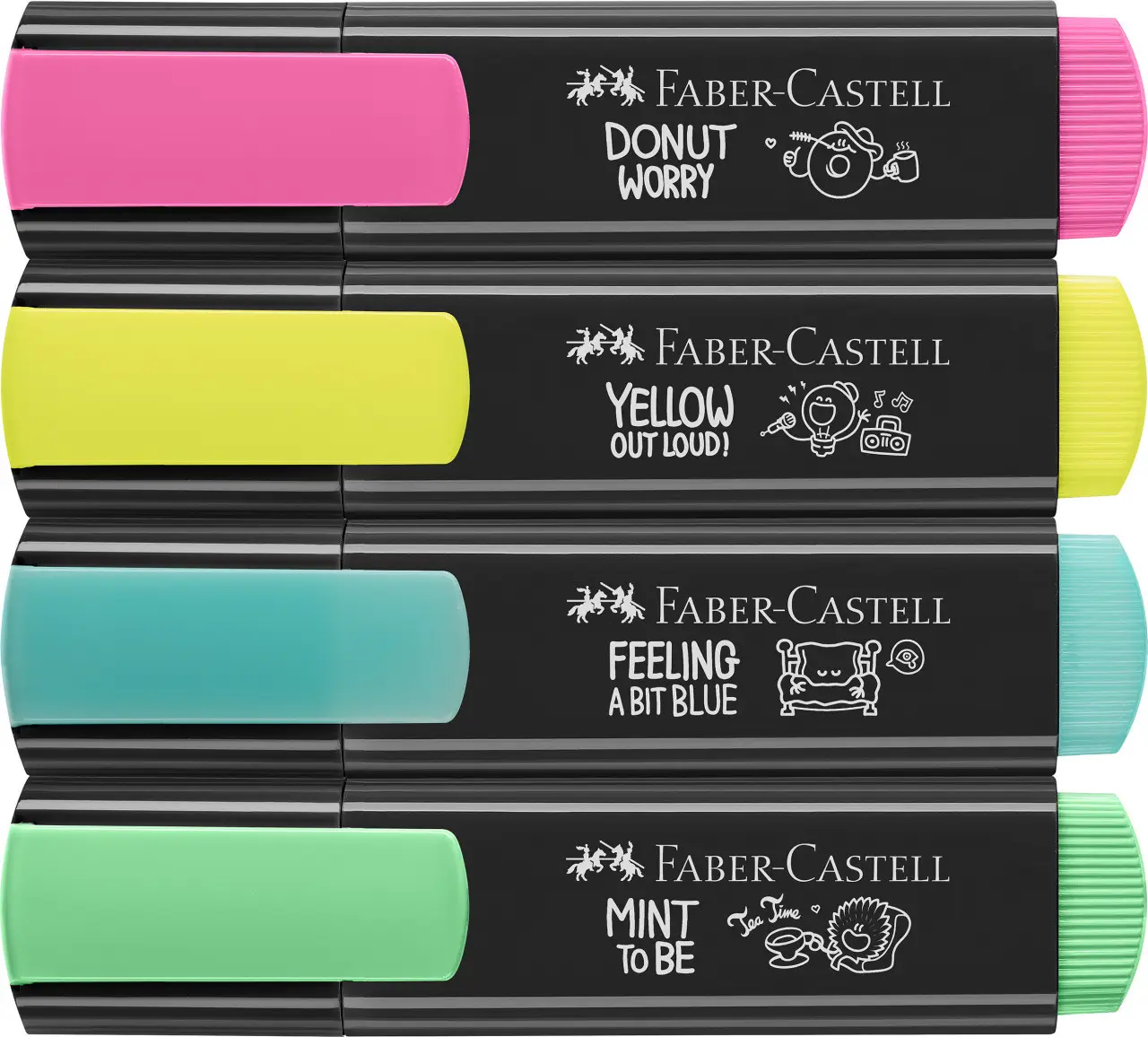 Набор маркеров Textliner Graffiti 4 цвета, в карт. коробке, 254690 Faber-Castell 2