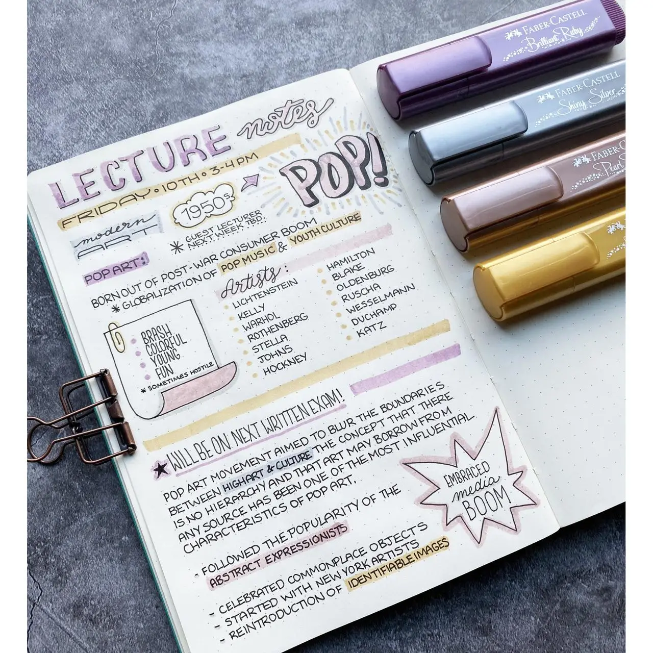 Набор маркеров Textliner Metallic 4 цвета, в карт. коробке, 254674 Faber-Castell 6