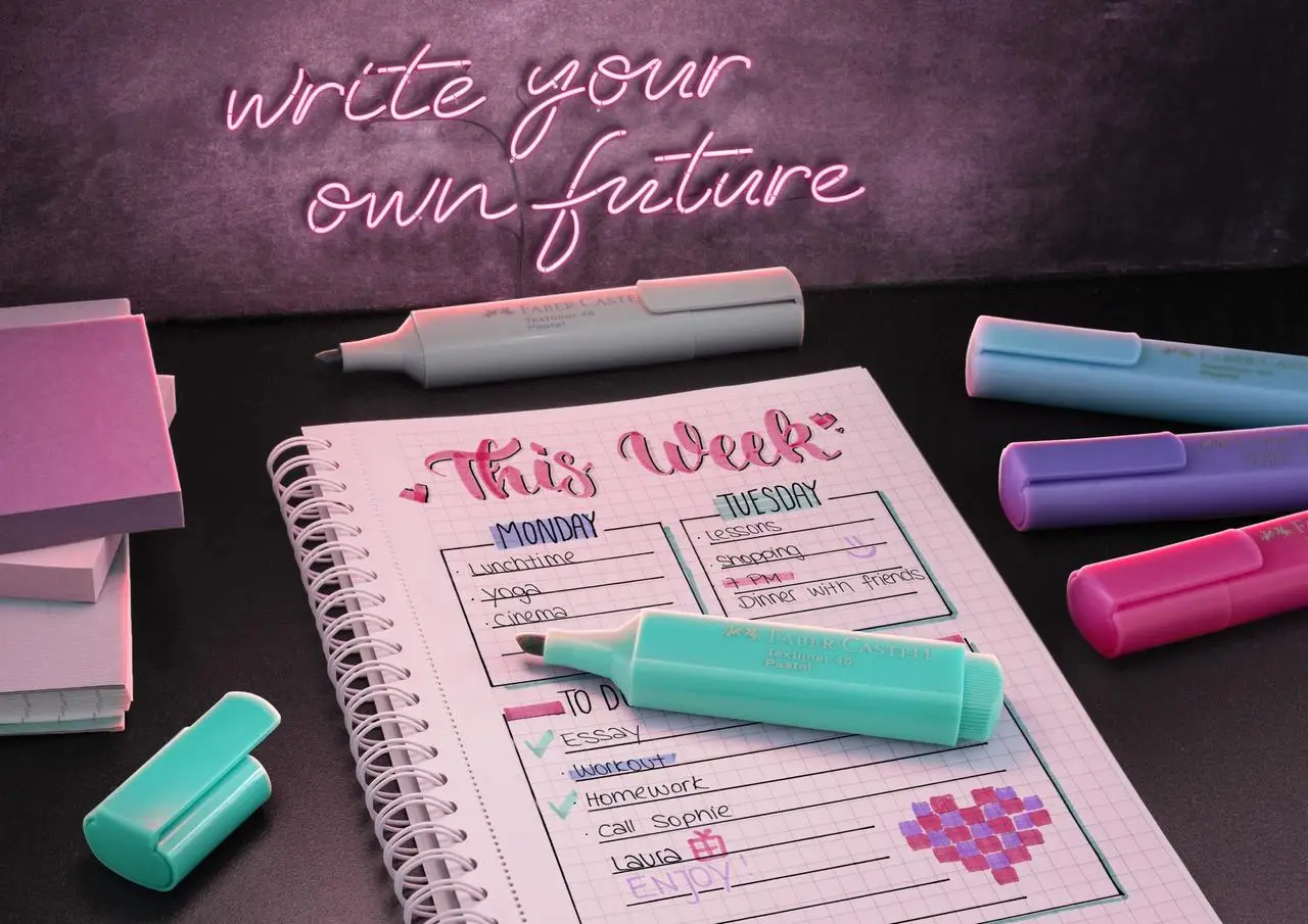 Набор маркеров Textliner Pastel 8 цветов, в карт. коробке, 254658 Faber-Castell 7