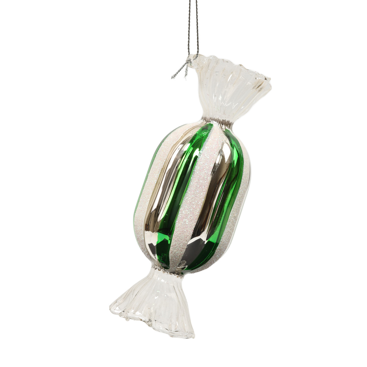 Ялинкова іграшка "Цукерка з зеленими смужками" 5*13,3 см, YQ1408953