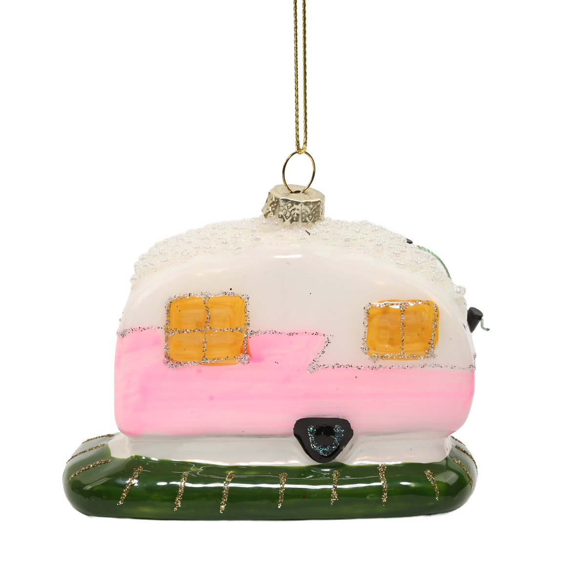 Ялинкова прикраса "Кемпер з яскравими вогниками" 10*5*7,7 см, YQ1420215 1