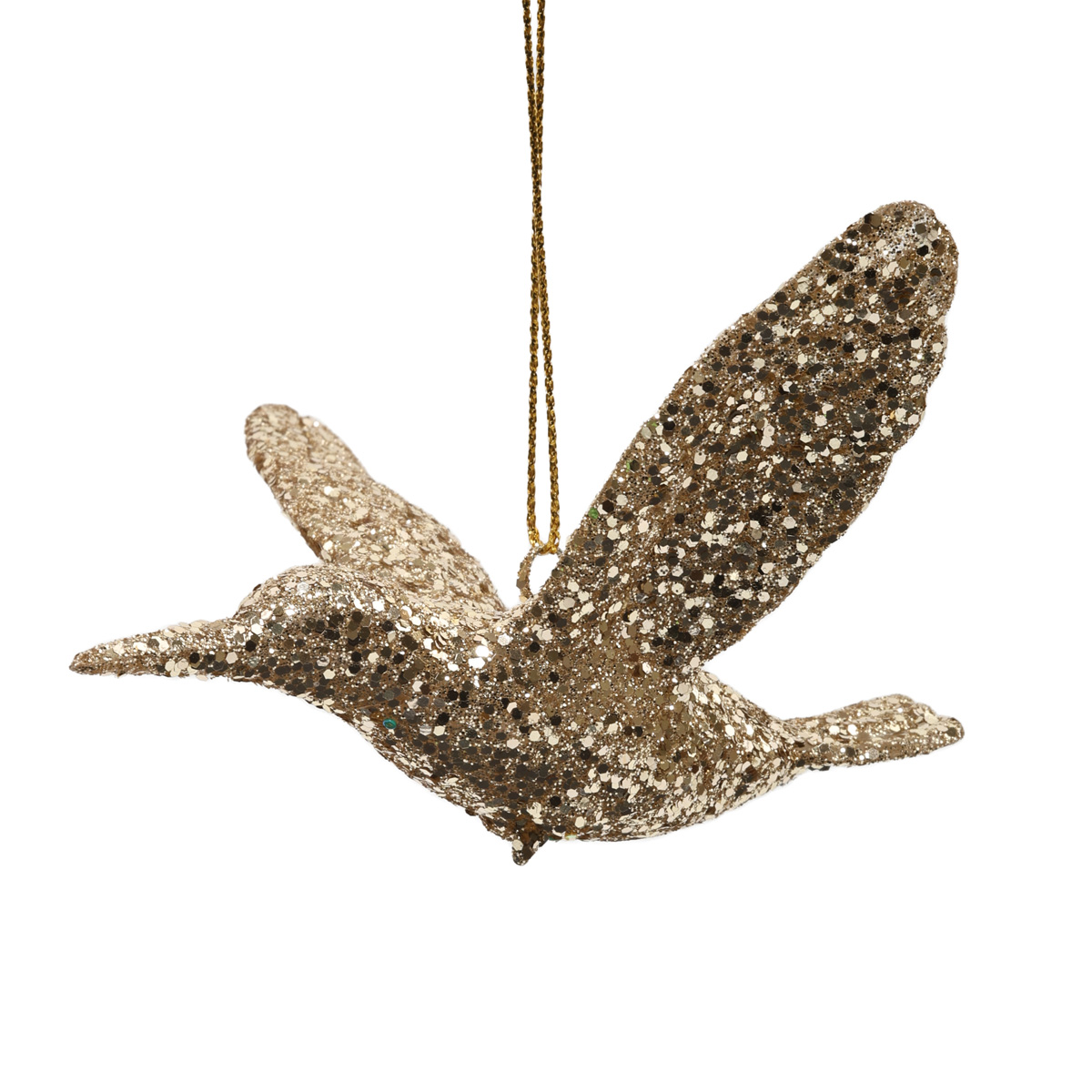 Ялинкова прикраса "Колібрі в блискітках" 10 см, YQ1463115