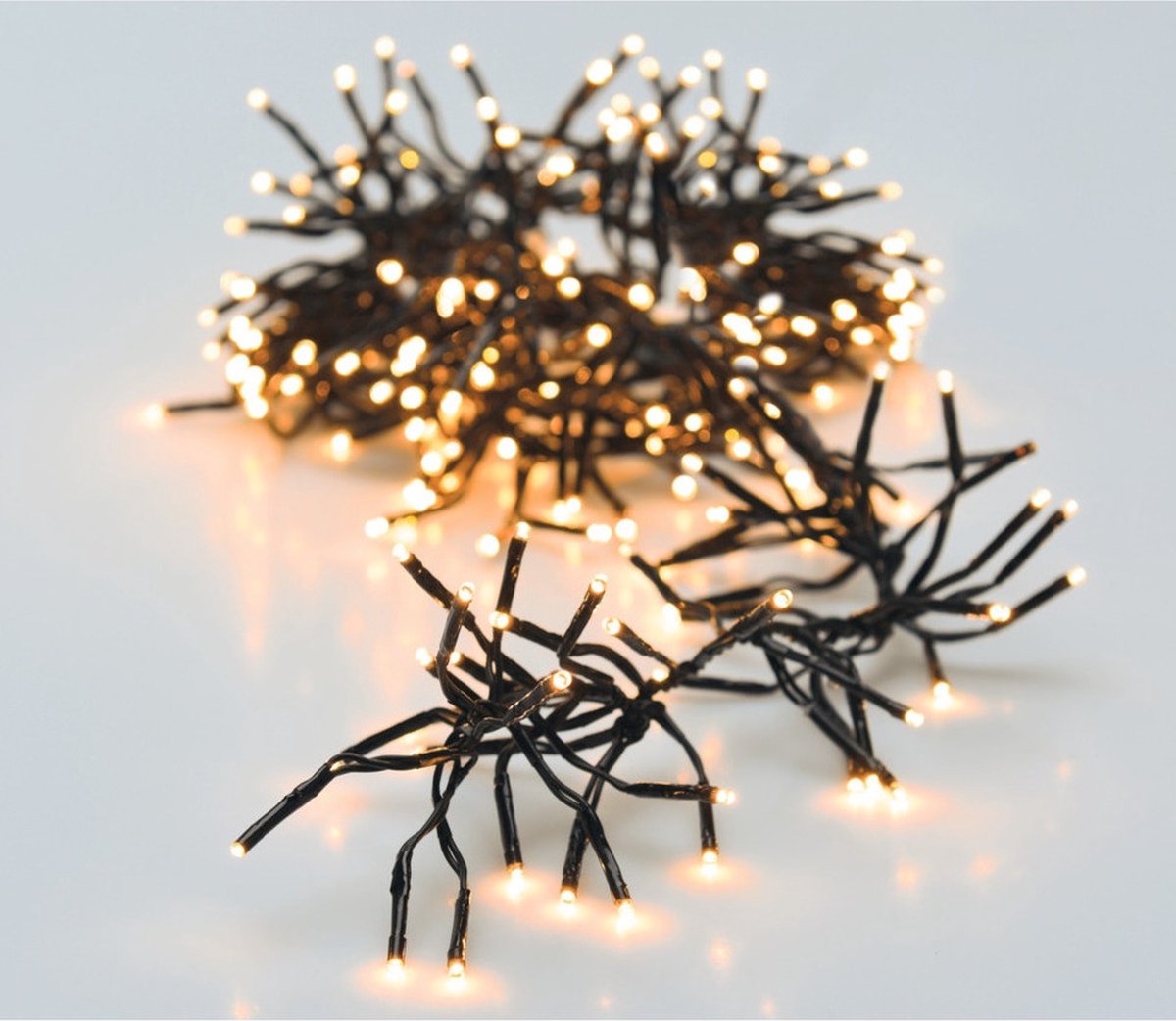 Гирлянда пучковая с LED-ламп, 384 шт., экстра тепло-белый свет, черная проволока (от сети), AX8502310 1