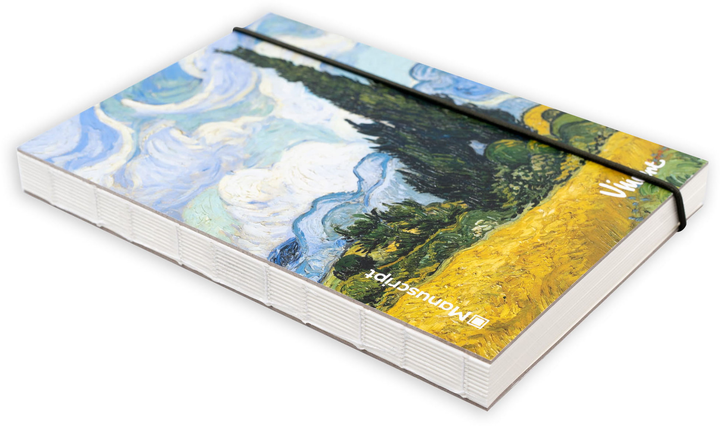 Скетчбук А5 Van Gogh 1889 Plus, 150 г/м², 160 арк. на гумці, кремовий, Manuscript 5