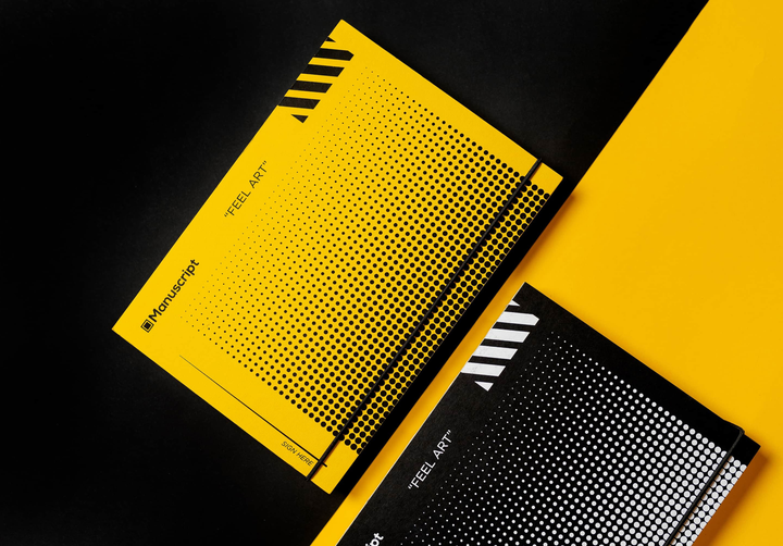 Скетчбук А5 Off-yellow Dot Plus, 150 г/м², 160 арк, кремовый, Manuscript 6