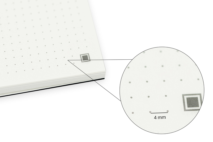 Скетчбук А5 Off-yellow Dot Plus, 150 г/м², 160 арк, кремовый, Manuscript 8