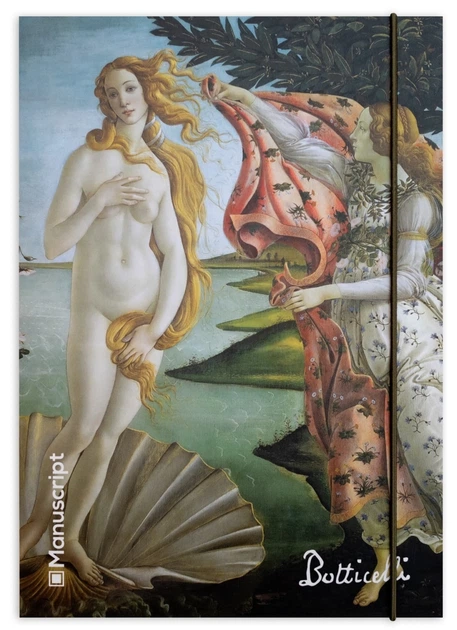 Скетчбук А5 Botticelli 1486 Plus, 150 г/м², 160 арк. на гумці, кремовий, Manuscript 1